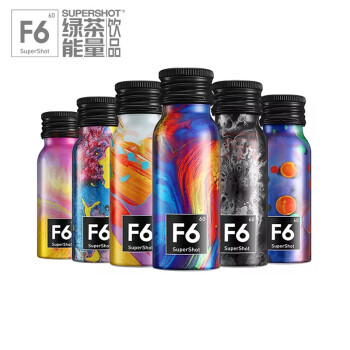  F6 supershot 浓缩 天然植物功能饮品 维生素能量饮料 功能性饮料 绿茶植物能量饮品60ml*6瓶/盒